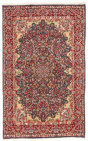  Persischer Kerman Teppich 147X240 Rot/Beige (Wolle, Persien/Iran)