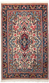  Kerman Rug 90X150 Persian Wool Red/Dark Pink Small Carpetvista