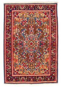 Alfombra Kerman 119X178 Rojo/Beige (Lana, Persia/Irán)