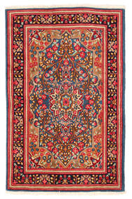 117X184 Kerman Rug Oriental Red/Beige (Wool, Persia/Iran) Carpetvista