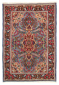  Orientalsk Kerman Tæppe 119X174 Rød/Mørkerød Uld, Persien/Iran Carpetvista