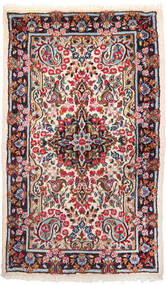  92X159 Kerman Teppich Rot/Beige Persien/Iran Carpetvista