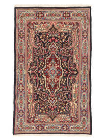 125X207 絨毯 オリエンタル ケルマン ダークレッド/茶色 (ウール, ペルシャ/イラン) Carpetvista