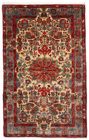  Persischer Nahavand Old Teppich 155X247 Braun/Beige (Wolle, Persien/Iran)
