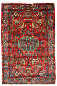  Orientalisk Nahavand Old Matta 159X238 Röd/Mörkröd Ull, Persien/Iran Carpetvista