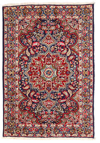 123X180 Kerman Teppich Orientalischer Rot/Dunkelrosa (Wolle, Persien/Iran) Carpetvista