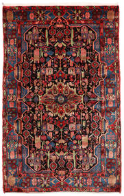  Nahavand Old Rug 151X240 Persian Wool Dark Red/Red Small Carpetvista
