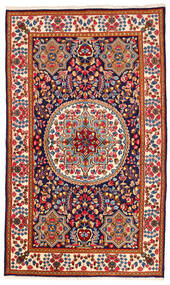 Orientalisk Kerman Matta 142X241 Röd/Beige Ull, Persien/Iran Carpetvista