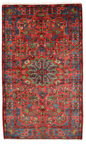 Nahavand Old Rug 158X280 Red/Dark Red Wool, Persia/Iran Carpetvista