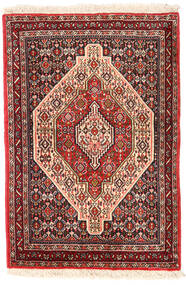  Persisk Senneh Matta 72X105 Röd/Mörkröd (Ull, Persien/Iran)