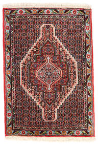 Senneh Teppich 67X98 Dunkelrot/Rot Wolle, Persien/Iran Carpetvista