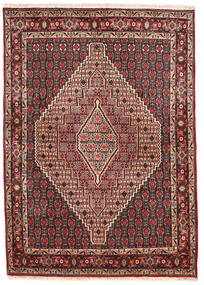 123X173 Tappeto Senneh Orientale Rosso/Arancione (Lana, Persia/Iran) Carpetvista