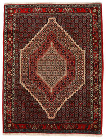 Tapete Persa Senneh 130X168 Castanho/Vermelho (Lã, Pérsia/Irão)