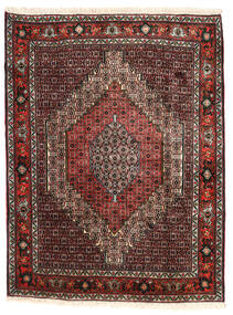 Senneh Vloerkleed 123X163 Rood/Bruin Wol, Perzië/Iran Carpetvista