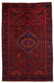 Tapete Hamadã 151X231 Rosa Escuro/Vermelho Escuro (Lã, Pérsia/Irão)