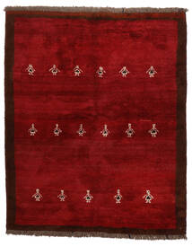 Gabbeh Persia Tappeto 155X190 Persiano Di Lana Rosso Scuro/Marrone Piccolo Carpetvista