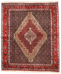  Persischer Senneh Teppich 130X150 Rot/Dunkelrot (Wolle, Persien/Iran)