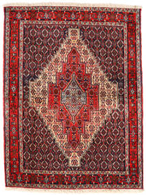 Tappeto Orientale Senneh 123X163 Rosso/Grigio Scuro (Lana, Persia/Iran)
