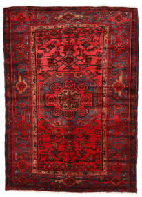  Oriental Hamadan Rug 143X200 Dark Red/Black Wool, Persia/Iran Carpetvista