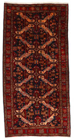  Persialainen Hamadan Matot Matto 145X290 Käytävämatto Tummanpunainen/Punainen (Villa, Persia/Iran)