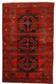  Persialainen Zanjan Matot 145X228 Tummanpunainen/Punainen Carpetvista