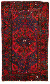 133X223 絨毯 ザンジャン オリエンタル ダークピンク/ダークレッド (ウール, ペルシャ/イラン) Carpetvista