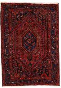  139X200 Zanjan Teppich Dunkelrot/Rot Persien/Iran Carpetvista