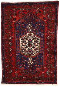  Persian Zanjan Rug 130X191 Dark Pink/Dark Red Carpetvista