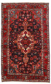  Orientalsk Hamadan Tæppe 115X187 Mørkerød/Rød Uld, Persien/Iran Carpetvista