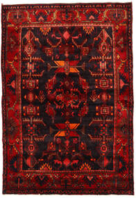 143X208 Hamadan Teppich Orientalischer Dunkelrot/Rot (Wolle, Persien/Iran) Carpetvista