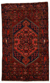 Tapete Zanjan 124X211 Vermelho Escuro/Vermelho (Lã, Pérsia/Irão)