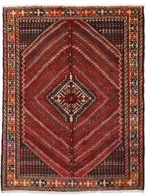  Persialainen Ghashghai Matot Matto 154X206 Musta/Tummanpunainen (Villa, Persia/Iran)