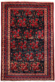  157X228 Afshar Matta Mörkrosa/Röd Persien/Iran Carpetvista