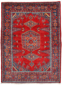Wiss Rug Rug 160X222 Red/Dark Grey Wool, Persia/Iran Carpetvista