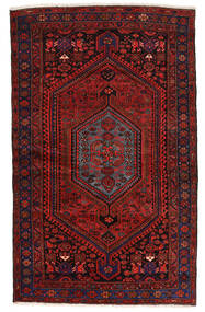  Persisk Zanjan Matta 139X224 Mörkröd/Röd (Ull, Persien/Iran)