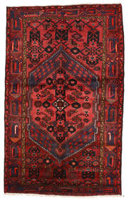 絨毯 ペルシャ ザンジャン 147X240 ダークレッド/レッド (ウール, ペルシャ/イラン)