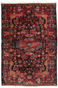  Persialainen Nahavand Matot Matto 152X245 Tummanpunainen/Punainen (Villa, Persia/Iran)