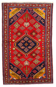 Hamadan Teppich 122X200 Rot/Dunkelrosa Wolle, Persien/Iran Carpetvista