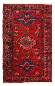  Orientalsk Hamadan Tæppe 128X204 Rød/Mørkerød Uld, Persien/Iran Carpetvista