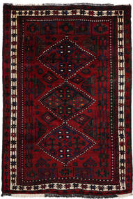 166X245 Lori Rug Oriental Black/Dark Red (Wool, Persia/Iran) Carpetvista