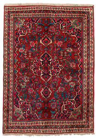 Tappeto Orientale Bidjar 155X209 Rosso/Rosso Scuro (Lana, Persia/Iran)