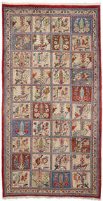  Orientalischer Bachtiar Collectible Teppich 153X300 Läufer Beige/Rot Wolle, Persien/Iran Carpetvista