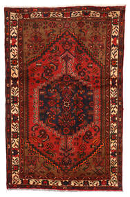 絨毯 ペルシャ ザンジャン 122X192 ダークレッド/レッド (ウール, ペルシャ/イラン)