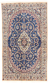 120X203 Nain Teppich Orientalischer Beige/Weiß (Wolle, Persien/Iran) Carpetvista