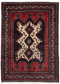 Afshar Teppich 156X215 Dunkelrot/Rot Wolle, Persien/Iran Carpetvista