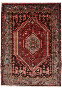 絨毯 ザンジャン 146X200 レッド/茶色 (ウール, ペルシャ/イラン)