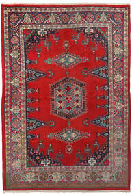 Wiss Teppich 160X236 Dunkelrot/Schwarz Wolle, Persien/Iran Carpetvista