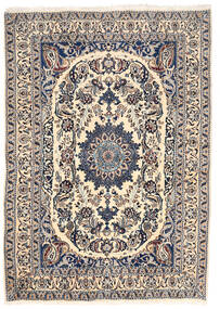 Dywan Orientalny Nain 162X228 Beżowy/Szary (Wełna, Persja/Iran)