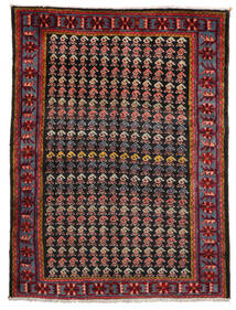 153X202 Afshar/Sirjan Matta Orientalisk Mörkröd/Röd (Ull, Persien/Iran) Carpetvista