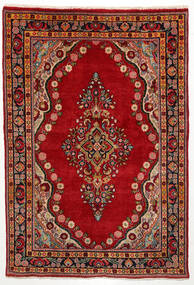  Perzisch Mahal Vloerkleed 135X200 Donkerrood/Rood Carpetvista